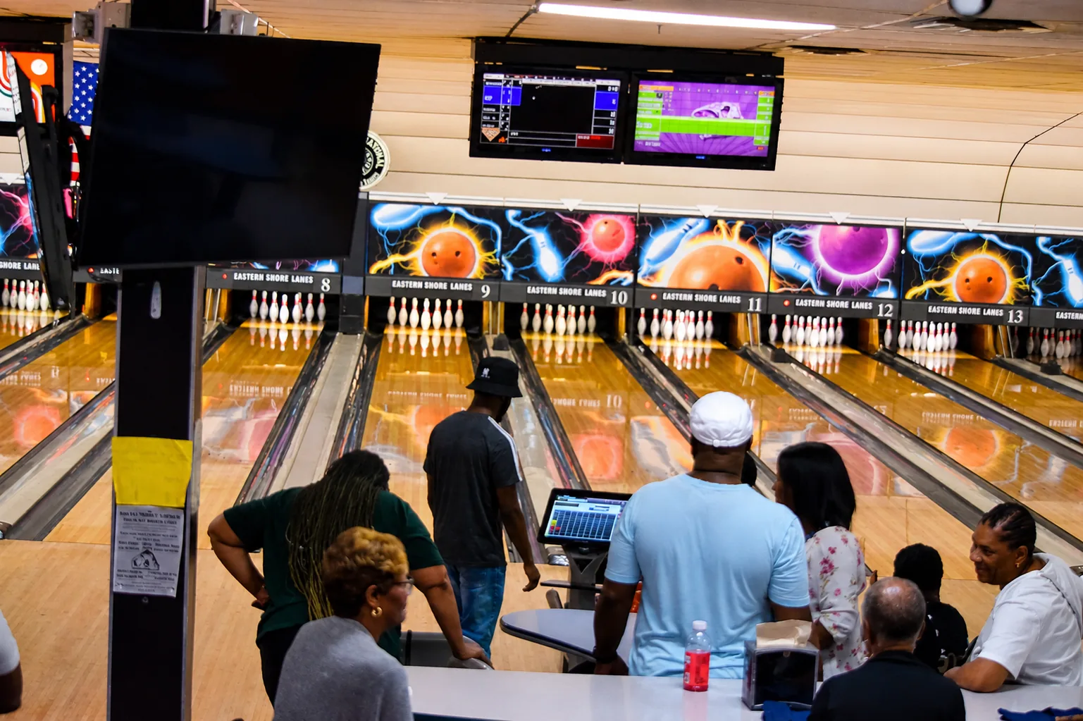 League night bowling at Eastern Shore Lanes