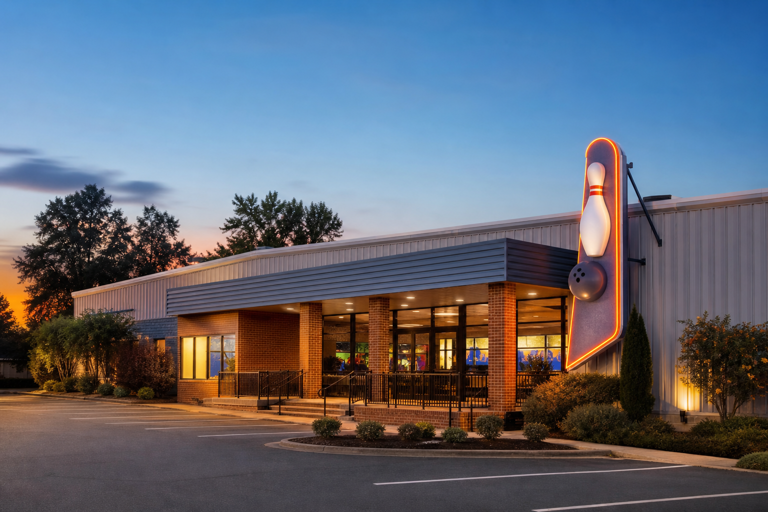 Eastern Shore Lanes exterior in Pocomoke City