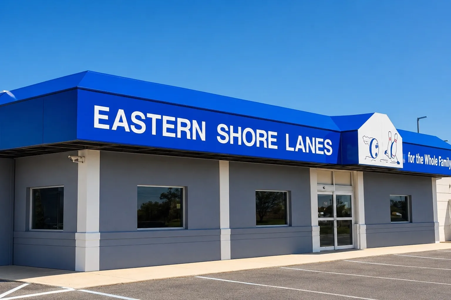 Eastern Shore Lanes exterior in Pocomoke City